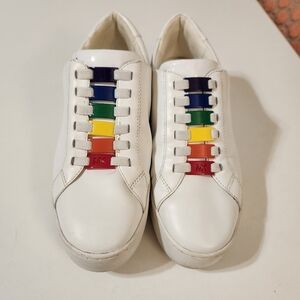 Michael Kors rainbow leather sneakers